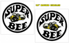 1968-70 Dodge Coronet Super Bee Circle Decal Set - 10" Round